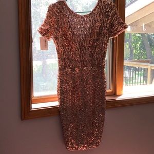 Rose Gold Sequin Dress